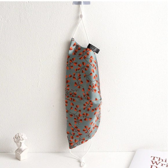Adorable Silky Reusable Fashion Face Mask - Floral Teal - Picture 1 of 3